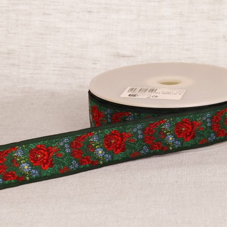 GALON JACQUARD FLEURS